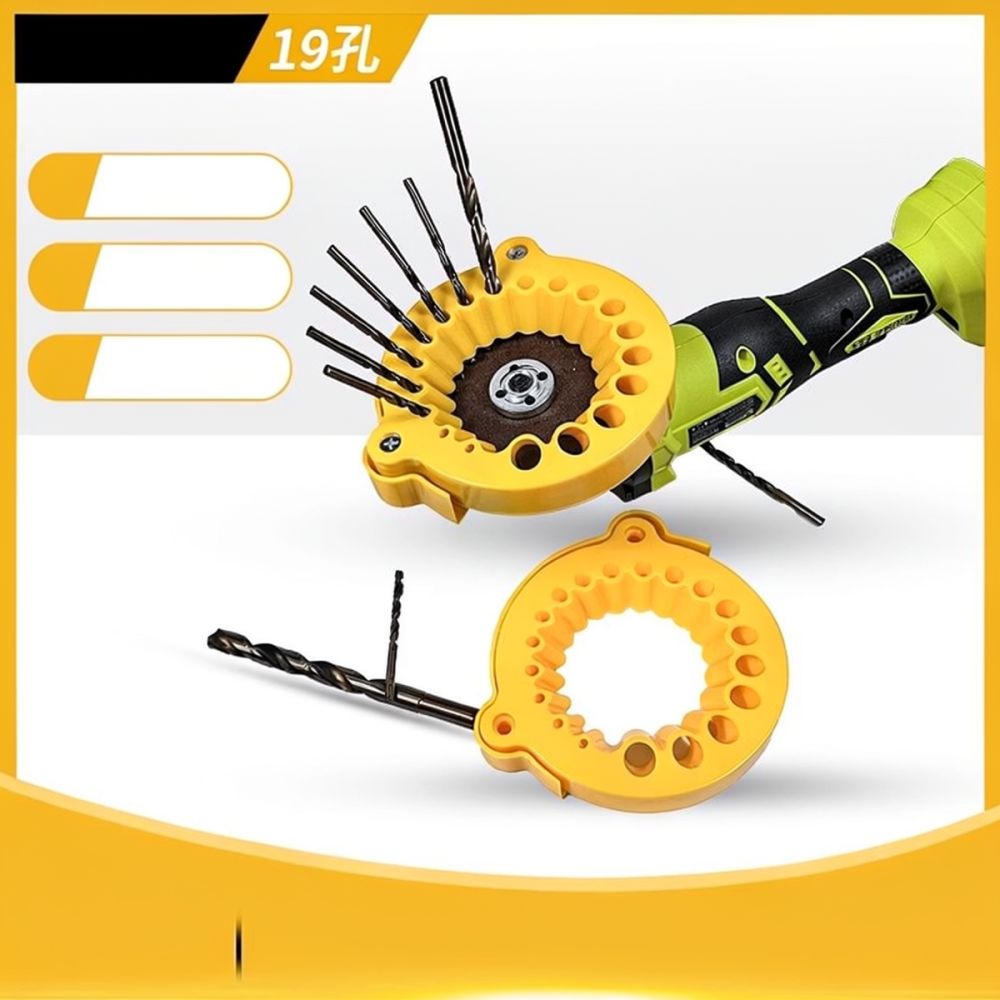 Power Tools Yellow - แท่นเจียรดอกสว่านอเนกประสงค์สำหรับเครื่องเจียรไฟฟ้า อุปกรณ์เสริมเครื่องมือลับคมสีเหลือง ทนทาน สำหรับงานซ่อมบำรุงในบ้าน