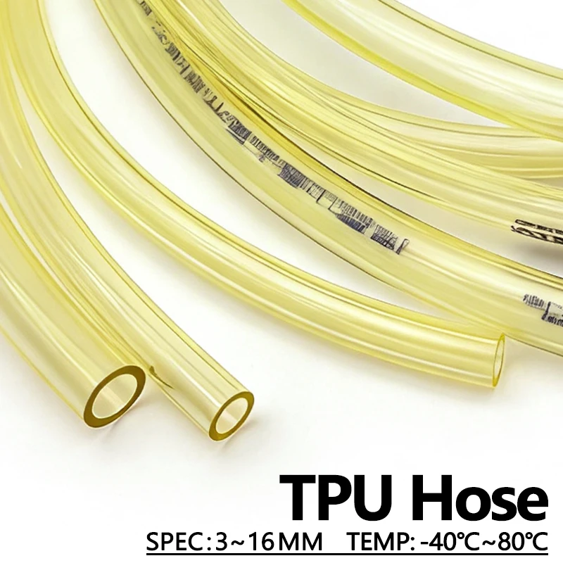 Power Tools Yellow - ท่อส่งน้ำมันเชื้อเพลิง TPU สีเหลือง ขนาด 50 ซม./1/2/3