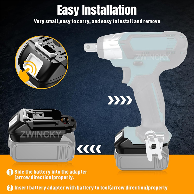 Power Tools Einhell - อะแดปเตอร์แปลงแบตเตอรี่ EIN18MT พร้อมพอร์ต USB Type-C สำหรับแบตเตอรี่ลิเธียมไอออน