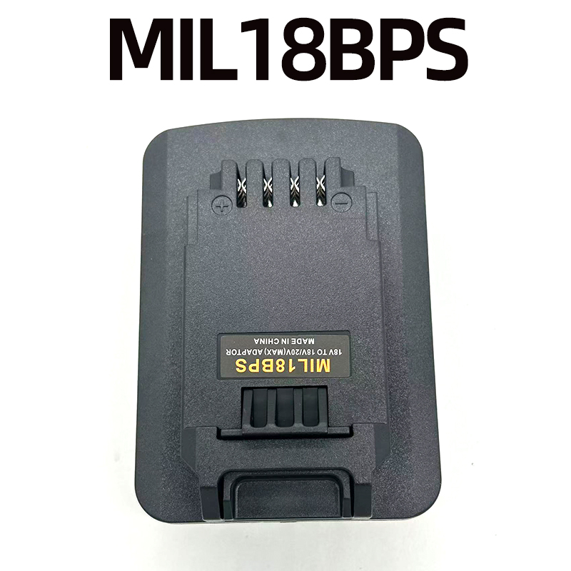 Power Tools Stanley - อะแดปเตอร์แบตเตอรี่เครื่องมือไฟฟ้า MIL18BPS สำหรับแบตเตอรี่ลิเธียมไอออน 18V ของ Milwaukee