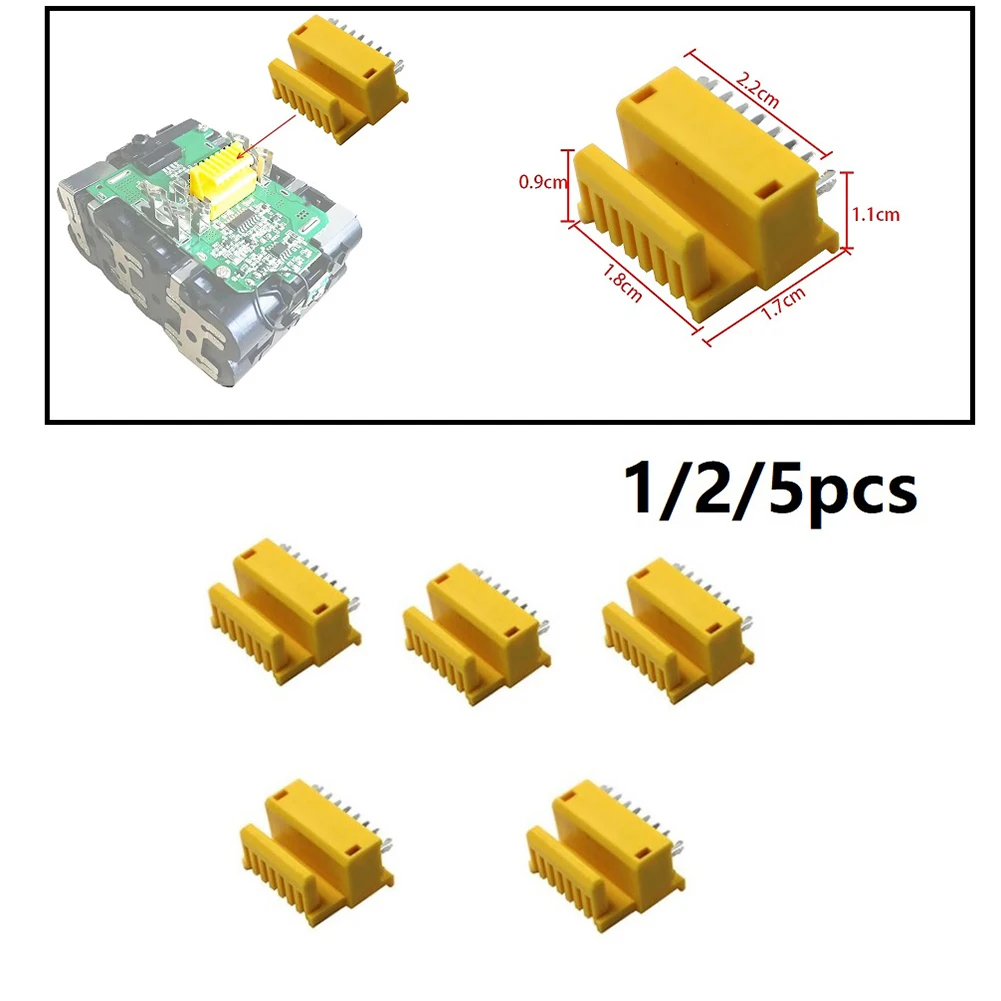 Power Tools Yellow - /สีเหลือง/PCB/ขั้วต่อสำหรับ 18V BL1850 BL1830 แบตเตอรี่ชาร์จบอร์ดป้องกันอุปกรณ์เสริมเครื่องมือไฟฟ้า