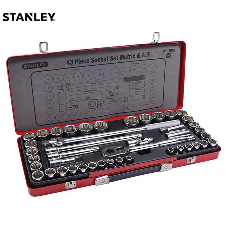 Power Tools Stanley - ชุดเครื่องมือช่าง Stanley 43 ชิ้น ขนาด 6.3