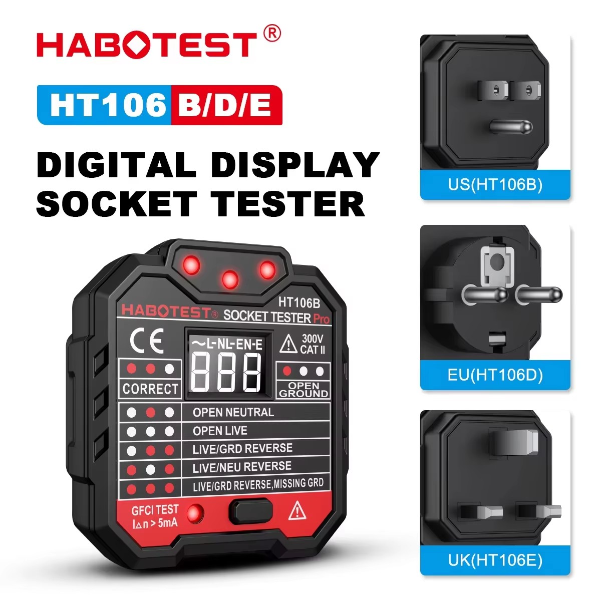 HT106 เครื่องทดสอบซ็อกเก็ตดิจิ - Power Tools Uk Review บทวิจารณ์และราคา