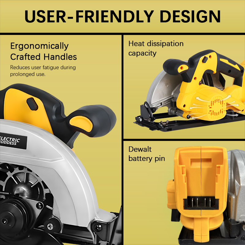 เลื่อยวงเดือนไร้สายสีเหลืองขนา - Power Tools Yellow บทวิจารณ์และราคา