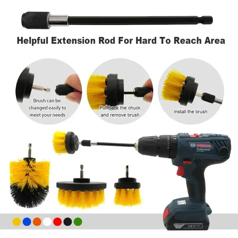 แปรงทำความสะอาดไฟฟ้า หัวแปรงสำ - Power Tools Yellow บทวิจารณ์และราคา