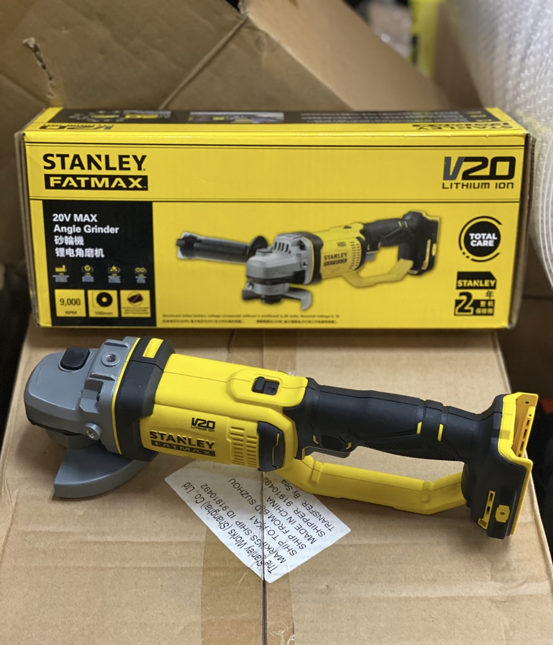 20V เครื่องบดมุมแบบชาร์จไฟได้ส - Power Tools Stanley บทวิจารณ์และราคา
