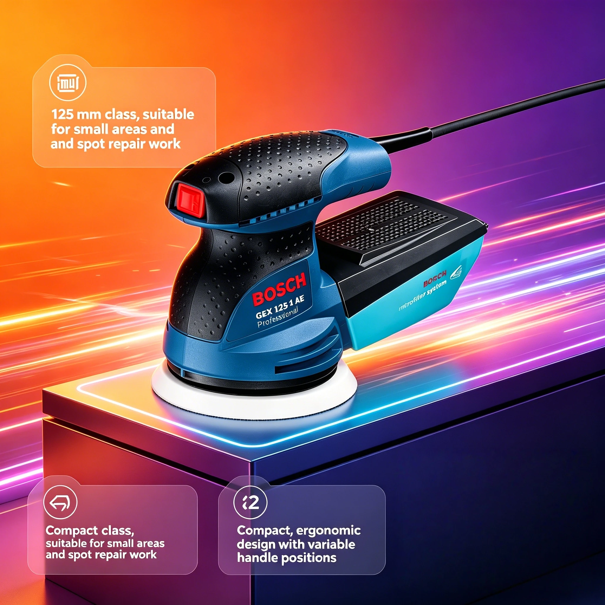 เครื่องขัดกระดาษทรายแบบสุ่มวงโ - Power Tools Sander บทวิจารณ์และราคา