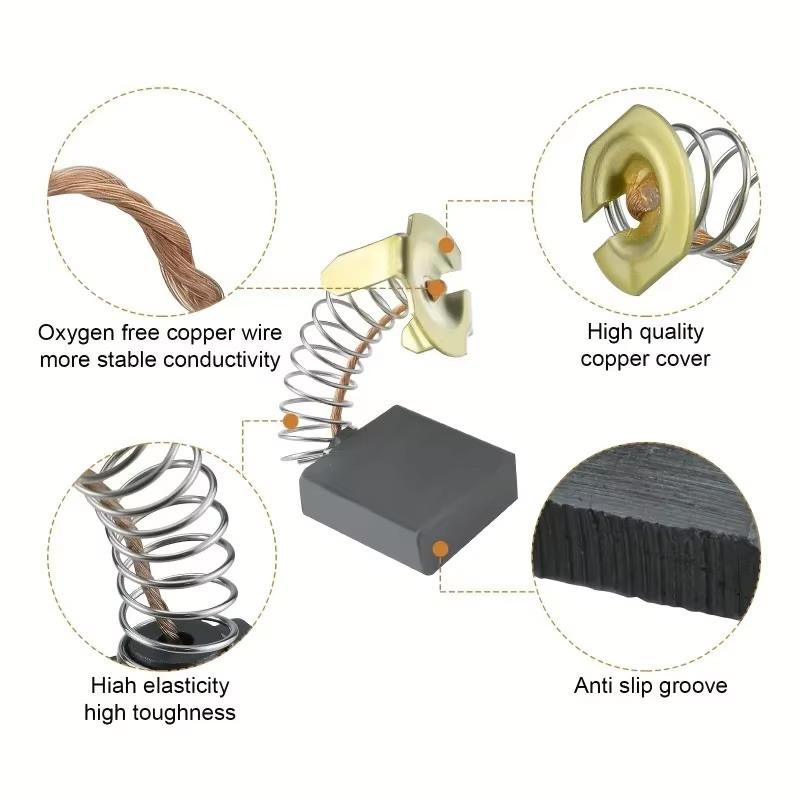 แปรงคาร์บอนแบบหนัก 50 ชิ้นพร้อ - Power Tools Sander บทวิจารณ์และราคา