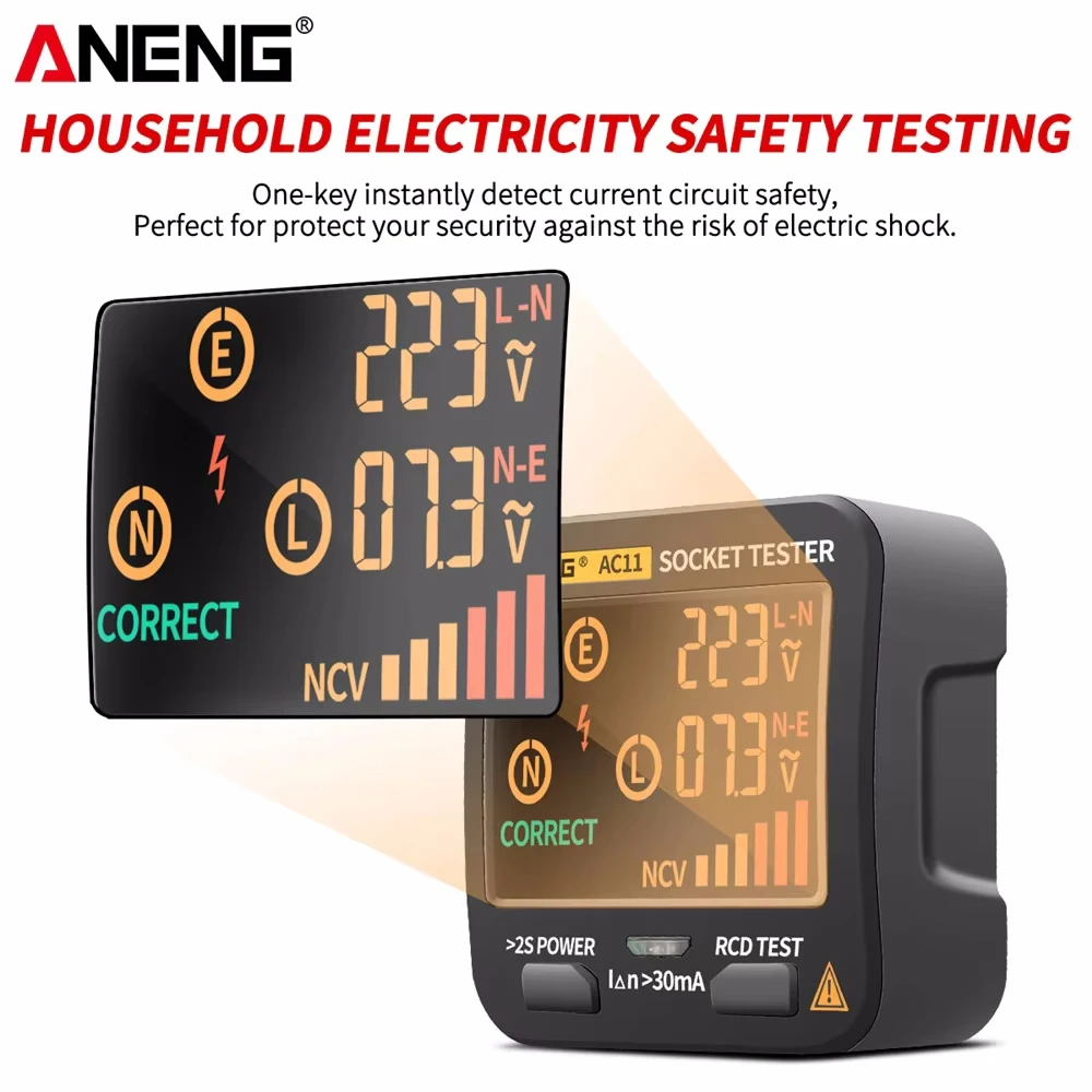 Aneng AC11ดิจิตอลซ็อกเก็ตอัจฉร - Power Tools Uk Review บทวิจารณ์และราคา