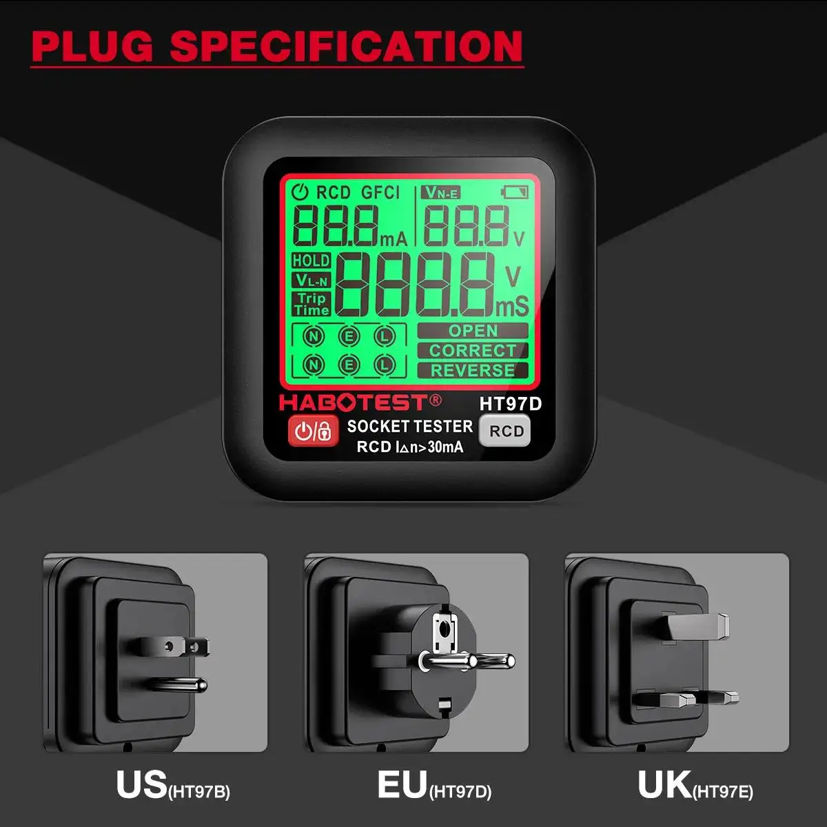 เครื่องทดสอบซ็อกเก็ต HABOTEST  - Power Tools Uk Review บทวิจารณ์และราคา