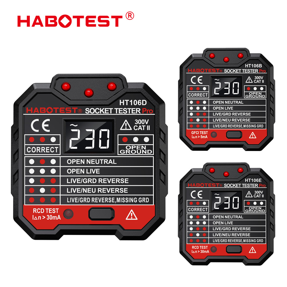 เครื่องทดสอบเต้ารับดิจิตอล HAB - Power Tools Uk Review บทวิจารณ์และราคา